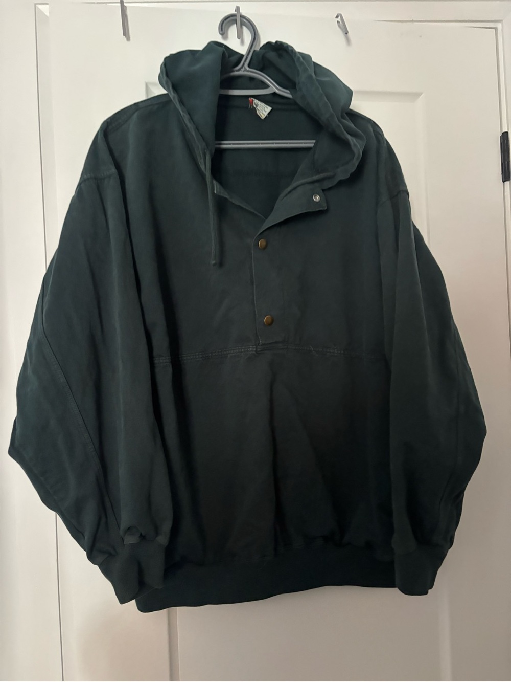 vintage 1990s Northern Reflections snap-button anorak hoodie pullover